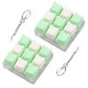2 Pcs Keyboard Fidget Toy, Cute Fidget Clicker Keyboard Keychain, 9 Keys Loud Keyboard Fidget for Adult to Relife Stress Pass Time view 1