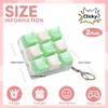 2 Pcs Keyboard Fidget Toy, Cute Fidget Clicker Keyboard Keychain, 9 Keys Loud Keyboard Fidget for Adult to Relife Stress Pass Time view 2