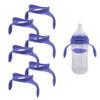 6-Pack Baby Bottle Handles Compatible with Lansinoh Anti-Colic Baby Bottles for Breast Babies, 5 Ounces view 1