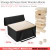 Easecos Stacking Game Carry Bag Compatible with Giant Tumble Tower Block, Portable Storage Bag for 60 Pcs Large Tumbling Timber, Carrying Case for Outdoor Yard Game (Blocks Not Included) view 3