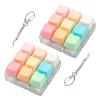 2 Pcs Keyboard Fidget Toy, Cute Cat Shape Clicker Fidgets, 9 Keys Decompression Keyboard Fidget Keychain for Adults Relieve Stress and Anxiety view 1