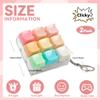 2 Pcs Keyboard Fidget Toy, Cute Cat Shape Clicker Fidgets, 9 Keys Decompression Keyboard Fidget Keychain for Adults Relieve Stress and Anxiety view 2