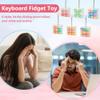 2 Pcs Keyboard Fidget Toy, Cute Cat Shape Clicker Fidgets, 9 Keys Decompression Keyboard Fidget Keychain for Adults Relieve Stress and Anxiety view 4
