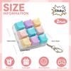2 Pcs Keyboard Fidget Toy, Cute Bear Fidget Clicker Keyboard Keychain, Loud Keyboard Fidget for Adult to Relife Stress Pass Time view 2