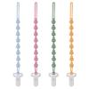 4 Pack Pacifier Clip Compatible with Tommee Tippee, One Piece Silicone Pacifier Holder Clips, Rust-Free Soft Silicone, Flexible Clip with Stylish Round Design, Ideal for Pacifiers and Teethers view 1