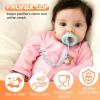 4 Pack Pacifier Clip Compatible with Tommee Tippee, One Piece Silicone Pacifier Holder Clips, Rust-Free Soft Silicone, Flexible Clip with Stylish Round Design, Ideal for Pacifiers and Teethers view 2