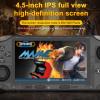SF3000 Retro Handheld Game Console 4.5inch IPS Screen 854*480 Portable Video Game Console 20000+ Classic Retro Arcade Games Linux System 64G Support Emergency Charging&E-Book Readers (Black) view 3