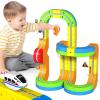 Electric Train Set for Kids, 69Pcs 3D Racing Track Set with Electric Train, Traffic Signs, STEM Train Toy Set for Boys and Girls Aged 3 4 5 6 7 8 9 10 Years Old Birthday view 1