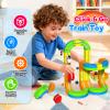Electric Train Set for Kids, 69Pcs 3D Racing Track Set with Electric Train, Traffic Signs, STEM Train Toy Set for Boys and Girls Aged 3 4 5 6 7 8 9 10 Years Old Birthday view 2