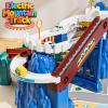 Toy Car Ramp Track Dinosaur Climbing Hills - 10 Mini Racer Cars Colorful Construction Play Set for Preschool Gifts Kids Ages 3+ view 3