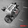 ST-NF2 Air-Cooled Engine Model, Mini Inline Double-Cylinder Four-Stroke Nitro Interal Combustion Engine Model Kit with F-Type Electric Plug, Fuel Tank, Oil Pipe and Ignition Power Module view 2