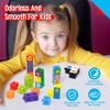 100 Math Linking Cubes, Math Cubes with 384 Reusable Stickers-Letters, Numbers, Shapes, Manipulative Geometric Connecting and Counting Blocks, Educational Toy for Kids Math Learning and Fun Activities view 3