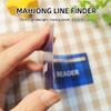CELVANTA 4 Mahjong Line Finders and 4 Mahjong Card Sleeves Set, Durable Card Protectors & Easy-to-Use Line Readers, Large Size Mahjong Accessories for Home and Players(Blue) view 3