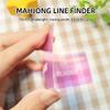 CELVANTA 4 Mahjong Line Finders and 4 Mahjong Card Sleeves Set, Durable Card Protectors & Easy-to-Use Line Readers, Large Size Mahjong Accessories for Home and Players(Pink) view 3