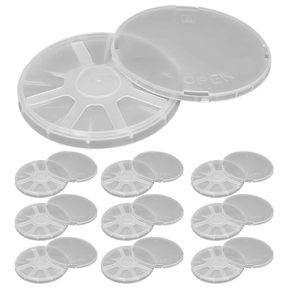 10-Piece Set of 4-Inch Single-Plate Display Holders, Pp Material with Transparent Design, Impact-Proof and Dust-Repelling, Perfect to Store and Display Silicon, Glass, Chip and Wafer Samples