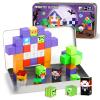 QOUBAI 45PCS Mini Magnetic Building Blocks Travel Toys, Magnet Cubes Tiles Set with Case, Birthday Classroom Learning Gifts for Kids Toddlers, Boys & Girls Ages 3-8 (Zombies) view 1