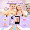 TICTIKY Kids Smart Phone Camera, Christmas Birthday Gifts for Toddler Girls Age 3-10, Kids Toys Unicorn Cell Phone, Preschool Learning Educational Toys with Audio Books, Musics, Games 32G SD Card view 2