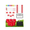 Amosua Backyard Golf Game Set with 2 Pack 36 Stainless Steel Shaft for Play Golf, Balls & Flags Portable Outdoor Chipping Practice Game for Family, Yard Golf Set for Lawn, Park,Camping (6pcsHoles) view 1