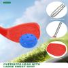 Amosua Backyard Golf Game Set with 2 Pack 36 Stainless Steel Shaft for Play Golf, Balls & Flags Portable Outdoor Chipping Practice Game for Family, Yard Golf Set for Lawn, Park,Camping (6pcsHoles) view 3
