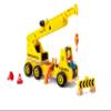 Hape Wooden Mobile Crane Construction Vehicle - Interactive Engineering Toy with Realistic Lifting Action & Foldable Support Legs - STEM Educational Gift for Toddlers & Kids Ages 3+ view 1