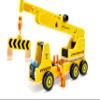 Hape Wooden Mobile Crane Construction Vehicle - Interactive Engineering Toy with Realistic Lifting Action & Foldable Support Legs - STEM Educational Gift for Toddlers & Kids Ages 3+ view 3
