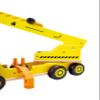 Hape Wooden Mobile Crane Construction Vehicle - Interactive Engineering Toy with Realistic Lifting Action & Foldable Support Legs - STEM Educational Gift for Toddlers & Kids Ages 3+ view 4