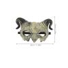 Alipis Half Face Claw Devil Mask, Scary Halloween Costume Party Prop, Beige Pu Foam Horror Mask for Cosplay And Decoration view 2