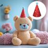 Alrhso Party Hats for Stuffed Animals, 10 Pcs Colorful Stuffed Animal Party Hat, Lovely Paper Cone Tiny Birthday Hats, Mini PartyHat for Stuff Animals Pets, Accessories view 4