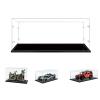 3MM Thick Clear Acrylic Display Case-Assemble Countertop Box, Thicken Base, DustProof, for Collectibles, Lego42172 42143 42096 42156 42115(Black, 60x30x20cm/24x12x8in) view 1