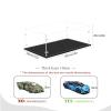 3MM Thick Clear Acrylic Display Case-Assemble Countertop Box, Thicken Base, DustProof, for Collectibles, Lego42172 42143 42096 42156 42115(Black, 60x30x20cm/24x12x8in) view 2