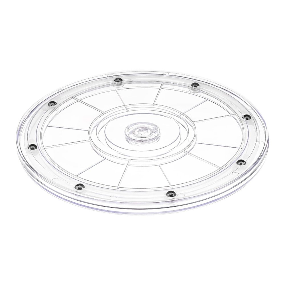 360 Degree Manual Rotating Stand for Displaying Small Objects Stable Base Turntable Revolving Showcase Platform Decorative Rotating Display for Home