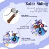 RULLY Donut 12 Inch Girls Bike for Ages 3-5, Toddler Bike with Training Wheels, Basket, Doll Seat, Kids Bicycle Purple, Beginner Bike view 4