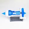 3D Printed Turbofan Engine Model, Pre-Assembled Aviation Display with Detailed Internal Structure, Educational Science Decor Model for Home & Office view 2