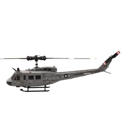 RC ERA C032 Huey UH1 6CH 100 Size Electric Micro RC Helicopter RTF Optical Sensor & Upgraded Transmitter - Remote Control Helicopter for Beginners, Adults (Weathered Marines)