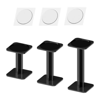 3Pcs Acrylic Combat Display Stands Flying Miniatures Shelf Showcase Desk Rack for Craft Shows Home Countertop, Black