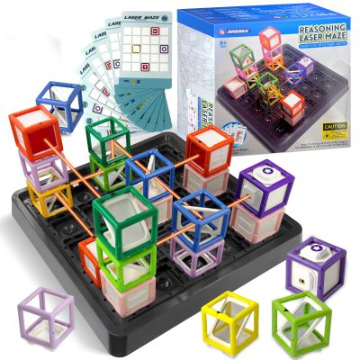 2026 New Laser Maze Reasoning Game STEM Toys for 8-13 Year Old Kids Reasoning Laser Game with 60 Challenge Levels Puzzle Games Learning Education Toys Board Thinking Logic Games Ideal Children Gift
