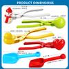 TMIXIU Snow Toys for Kids Outdoor, 6 PCS Snowball Maker Kit, Snow Ball Duck Makers, Snow Molds for Kids Adults Outdoor view 3