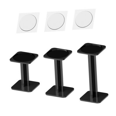 3X Acrylic Combat Display Stands Rack Flying Miniatures Shelf Holder for Studio Workshop Fireplace Small Dolls, Black