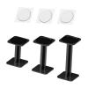 3X Acrylic Combat Display Stands Rack Flying Miniatures Shelf Holder for Studio Workshop Fireplace Small Dolls, Black view 2