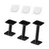 3X Acrylic Combat Display Stands Rack Flying Miniatures Shelf Holder for Studio Workshop Fireplace Small Dolls, Black view 4