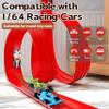 16 Ft Race Track Set with Heavy-Duty Suction Cups | Portable Roll-Up Ramp Design | Compatible with Hot Wheels & 1:64 Diecast Cars | Flexible Car Racetrack Toy view 2