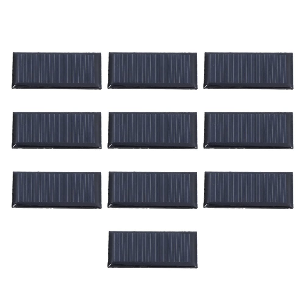 Fafeicy 10pcs Small Solar Panel DIY Solar Cells 0.15W 5V for Science Projects Toys Lights Charging Small Batteries with No Power Storage Function