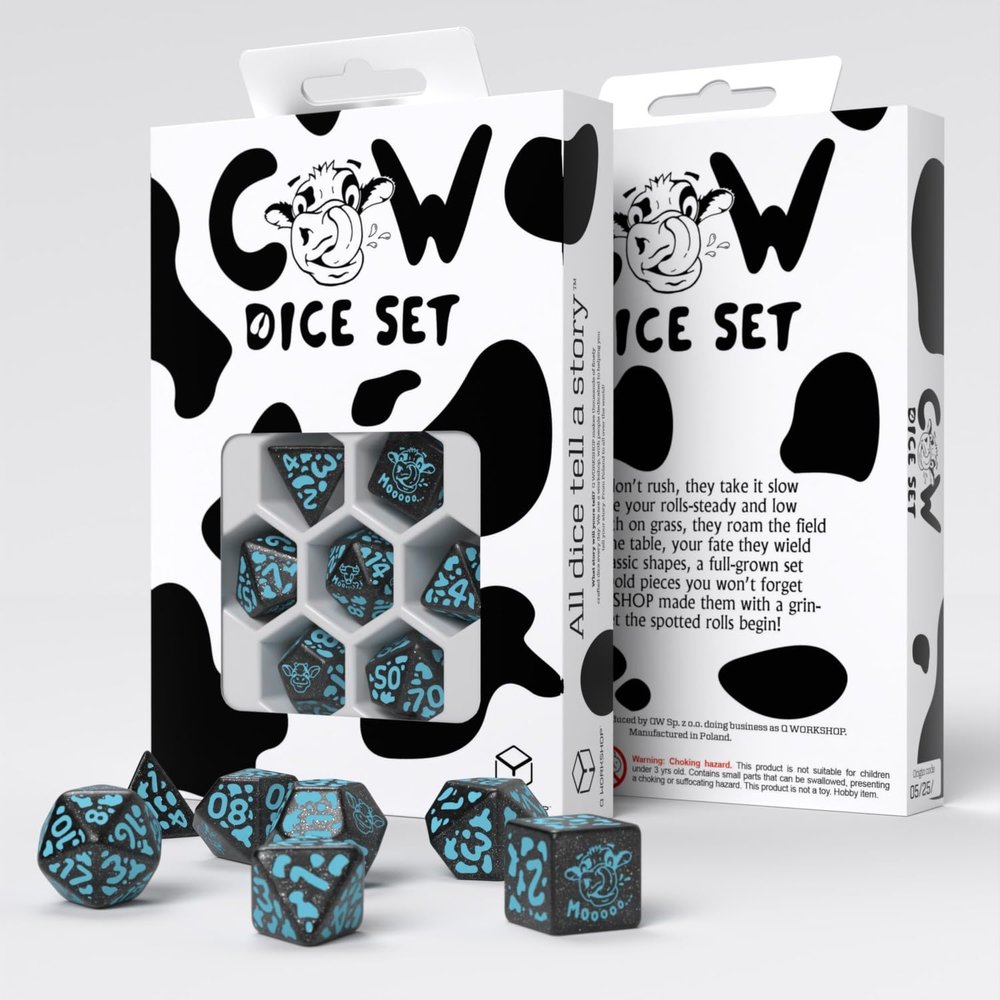 Cow Dice Set MOOlissa by Q-Workshop | Ages 14+ | 1+ Players