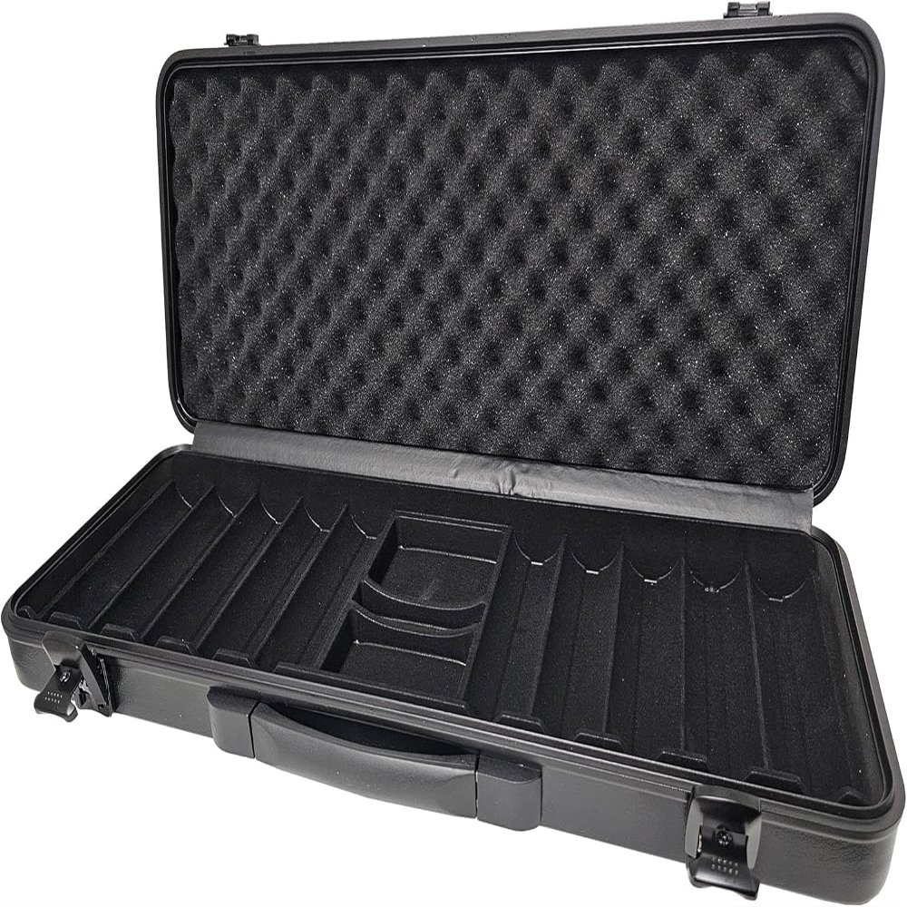 Heavy Duty ABS 500 Count Capacity Poker Chip Case - Made for Larger 43mm Poker Chips !