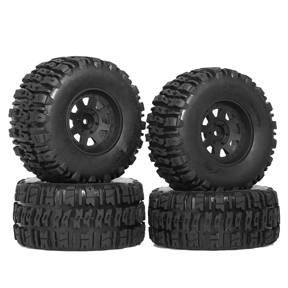 RC Tires for FS for DHK for Remo for HQ727 1/10 rc Cars Upgrade Parts Accessories 55 * 115 48 * 112 Tire Tyre 12mm Wheel Hex 4pcs