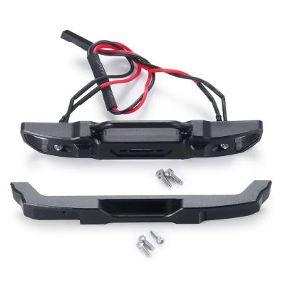For Axial For Bronco For SCX24 AXI00006 1/24 Metal Front/Rear Bumper Mount With Light RC Crawler Car Model Upgrade Parts Bumper Parts