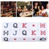 10PCS Dice Set 16MM Plastic 6 Sided JQK Number Dice Cubes for Table Games Board Games White view 2