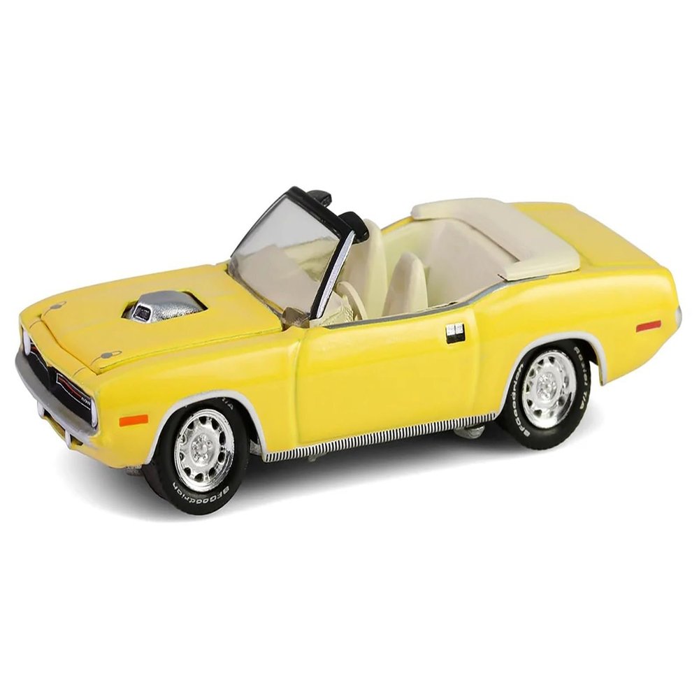 1970 Convertible Yellow B arrett Jackson Series 15 1/64 Diecast Model Car by Greenlight 37320E