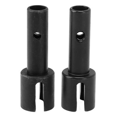 2PCS RC Car Wheel Stub Axles Steel Sturdy Wheel Axles for ZD Racing 1/8 RC Vehicle Black Durable Power Transmission System Smooth Driving Easy to Install