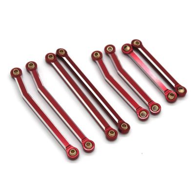RC Parts For JJRC C8801 C8808 C8809 AX 8560 1/18 Metal 8 Pull Rods RC Car Upgrades Repairs Replacements Modifications Accessories(Red)